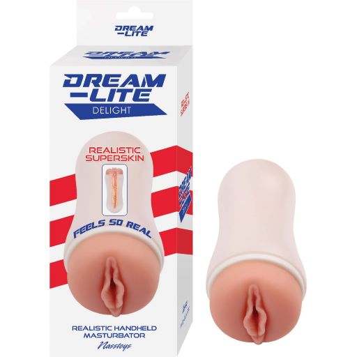 Dream Lite Delight White Beige Light Skin Masturbator