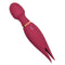 Mystique Vibrating Magic Wand Eggplant Purple with dual motors and silicone ticklers for massage and play from Nasstoys of New York