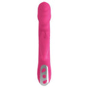 Passion Tickler Heat Up Pink Vibrator by Nasstoys - dual motors, thrusting, rotating, and heated for enhanced pleasure.