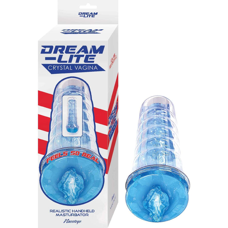 DREAM-LITE CRYSTAL VAGINA MASTURBATOR BLUE-0