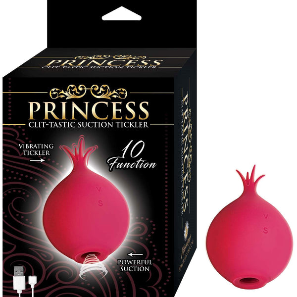 Princess Clit-Tastic Suction Tickler: Experience Mind-Blowing Orgasms with Air-Pulse Technology