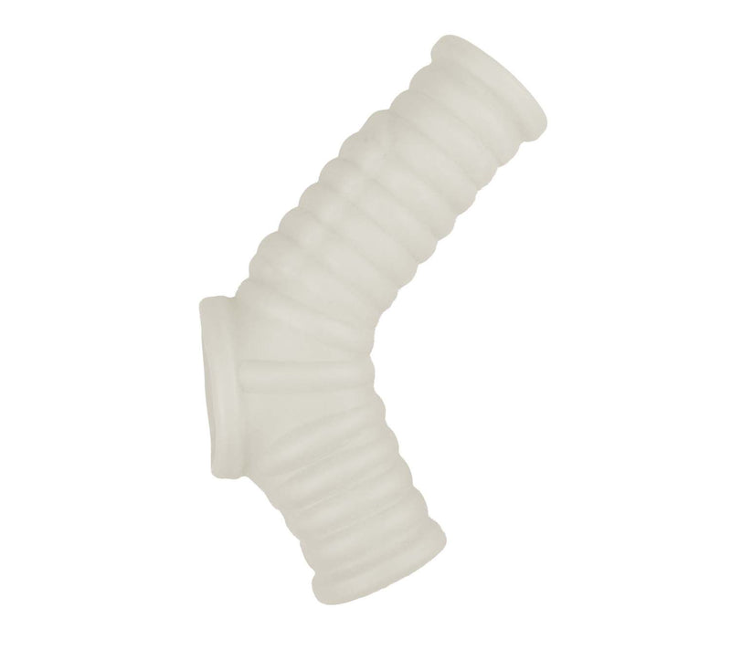 Introducing the Nasstoys Vibrating Ribbed Fit Power Sleeve: Enhance Pleasure with 45% Extra Girth!
