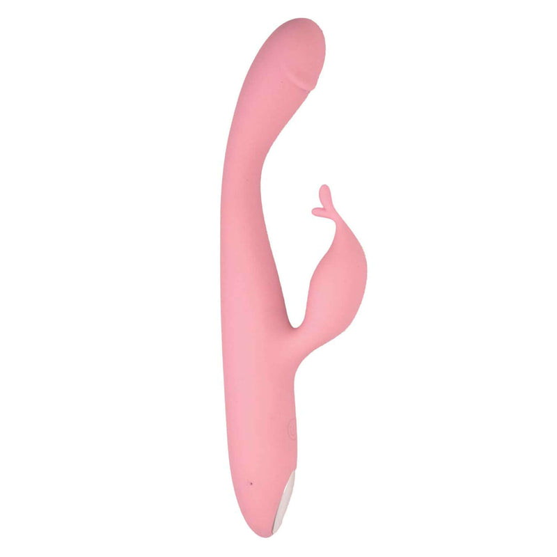 Nasstoys Princess Petite Pleaser Pink Rabbit Vibrator - Slim Dual Stimulator for G-spot, P-spot, Clitoral, and Perineum Pleasure