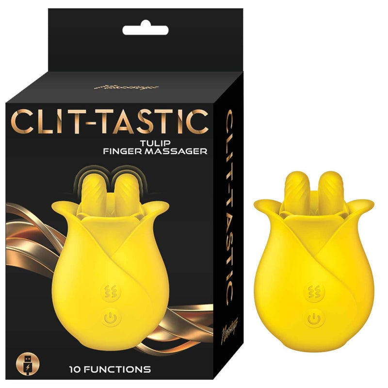 CLIT-TASTIC TULIP FINGER MASSAGER YELLOW-0