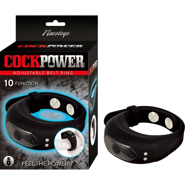 COCKPOWER ADJUSTABLE BELT RING BLACK-0