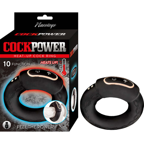 COCKPOWER HEAT UP COCK RING BLACK-0