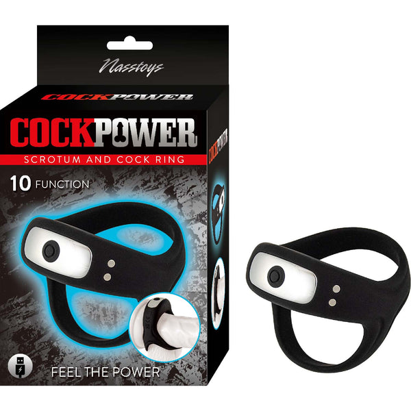 COCKPOWER SCROTUM & COCK RING BLACK-0