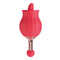 CLIT-TASTIC ROSE BUD DUAL MASSAGER RED-2