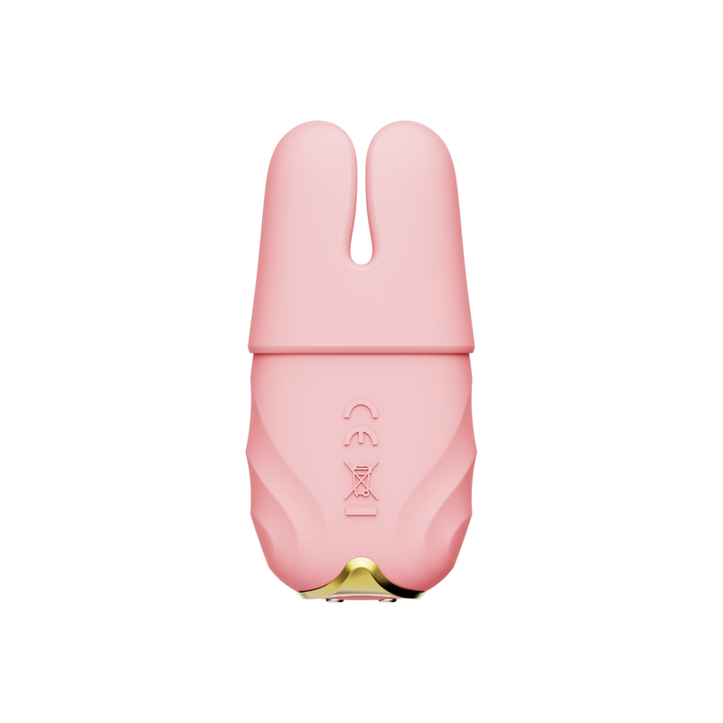ZALO Nave Vibrating Nipple Clamps Coral Pink ZALO Nave Vibrating Nipple Clamps Coral Pink