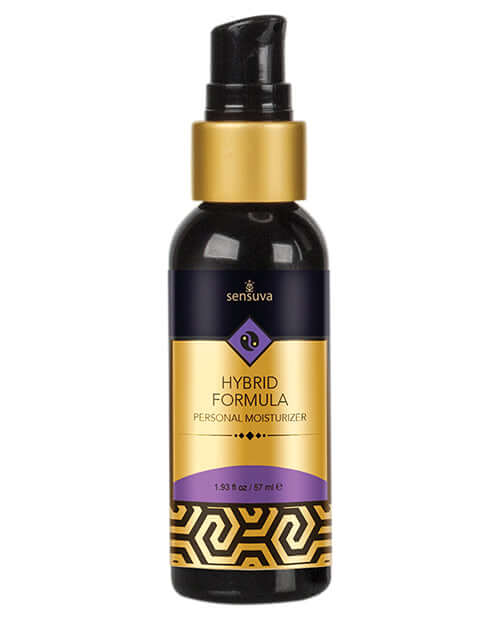 Sensuva Hybrid Personal Moisturizer 1.93 Oz bottle, ultimate lubrication and skincare blend for intimate comfort and daily care.