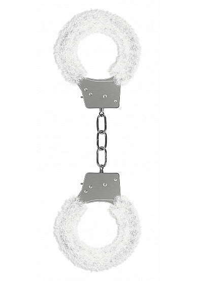 SHOTS AMERICA Ouch Beginner's Handcuffs Furry White at $6.99