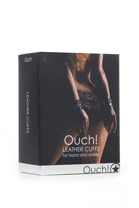 SHOTS AMERICA Ouch Leather Cuffs Black at $14.99