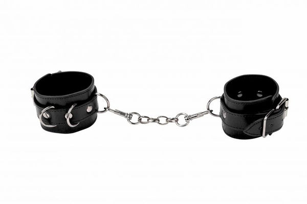 SHOTS AMERICA Ouch Leather Cuffs Black at $14.99