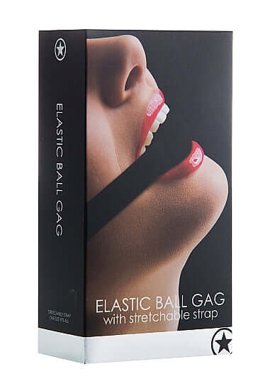 SHOTS AMERICA ELASTIC BALL GAG BLACK at $12.99