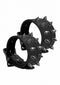 SHOTS AMERICA OUCH! SKULLS & BONES HANDCUFFS W/ SPIKES BLACK at $21.99