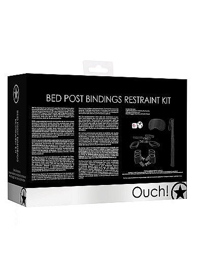 SHOTS AMERICA Ouch! Bed Post Bindings Restraint Kit Black from Shots Toys at $32.99