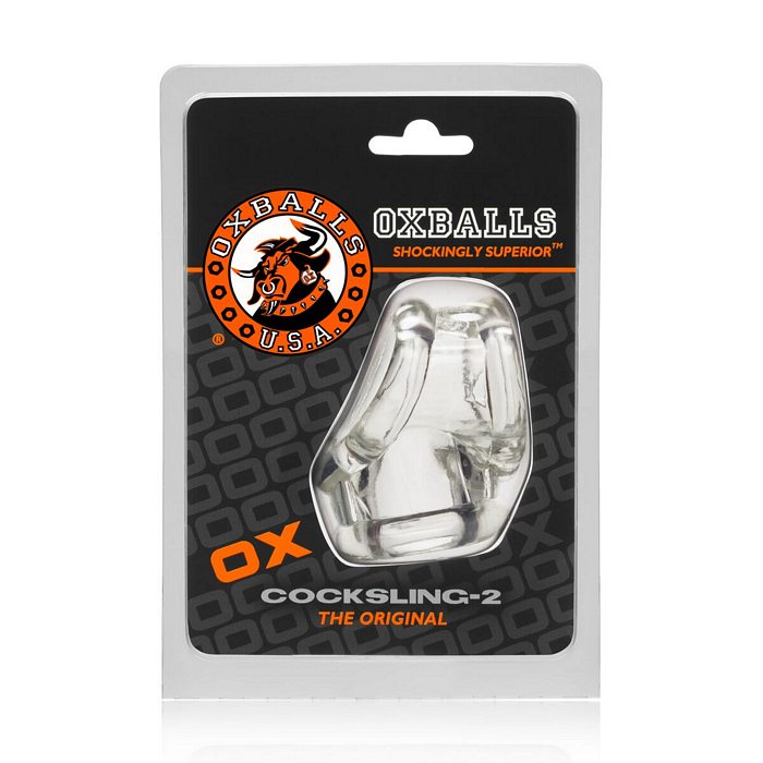 OXBALLS Cocksling 2 Cock & Ball Sling Oxballs Clear at $19.99