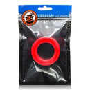 Pig Ring Comfort Cock Ring Red by Oxballs in packaging made from pure platinum cure silicone for ultimate comfort and enhancement