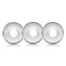 Clear Ringer Cockring 3 Pack from OxBalls, thick jelly rings for added enhancement and comfort during intimate sessions
