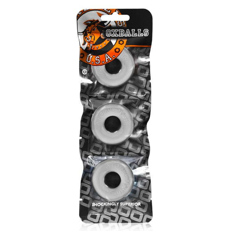 OxBalls Ringer Cockring 3 Pack Clear, thick resilient jelly rings for comfortable, prolonged use, enhancing and lifting your package.
