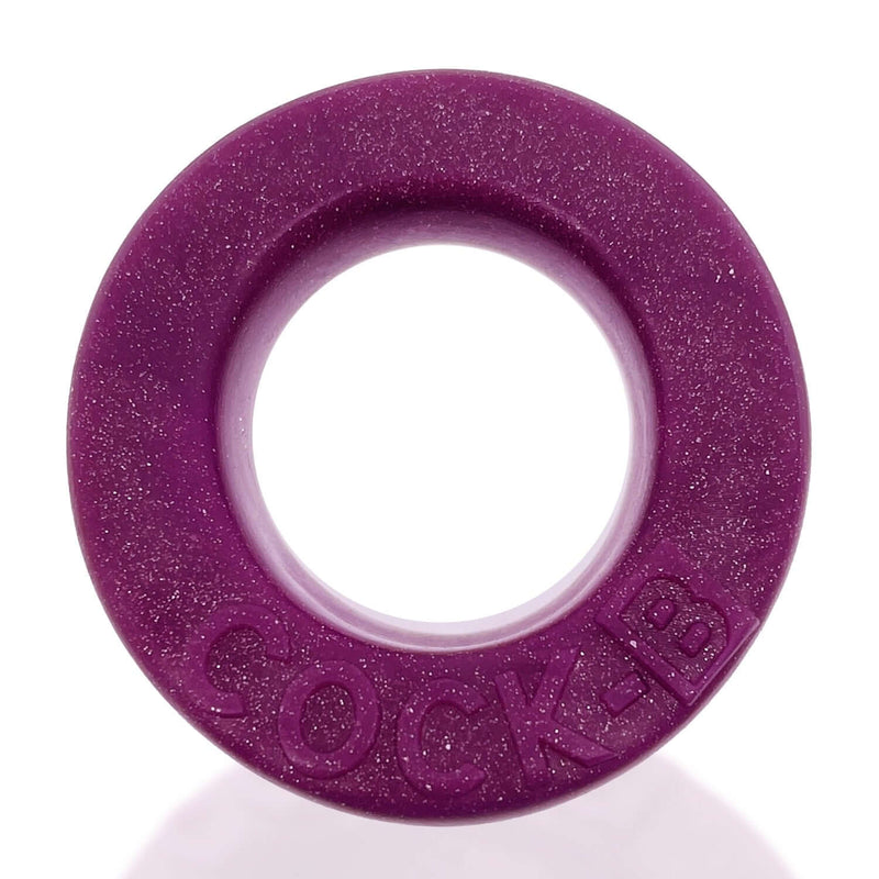 Oxballs Cock-B Bulge Cock Ring in luscious plum color, crafted from soft silicone for enhanced bulge and comfort during intimate play.