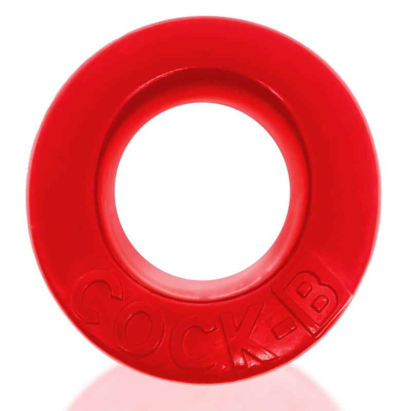 Red Oxballs Cock-B Bulge Cock Ring made from plush pure silicone for enhanced comfort and support.