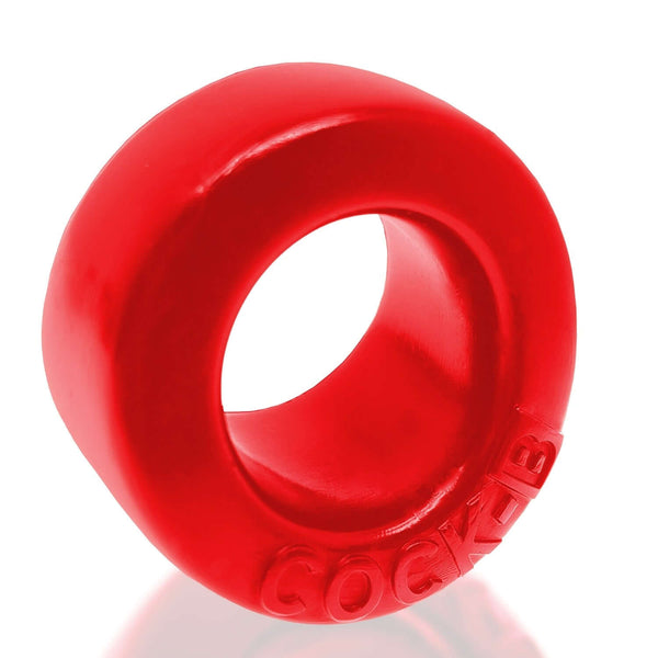 Red Oxballs Cock-B Bulge Cock Ring for comfort and increased bulge, made from plush and stretchy pure silicone.