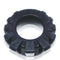 Oxballs Cock Lug black silicone cock ring with lugs, designed for comfortable wear, enhanced bulge, and maximum airflow during sexual play.
