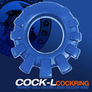 Marine Blue Cock Lug Lugged Silicone Cock Ring by Oxballs with Rubber Nubs for Comfortable Wear and Enhanced Bulge