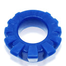 Marine blue Oxballs Cock-Lug silicone cock ring with rubbery nubs for comfortable wear and enhanced bulge.