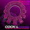 Oxballs Cock Lug Lugged Cock Ring in Plum - premium silicone ball-lugging ring in plum color with stretchy nubs for enhanced bulge.