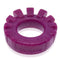 Oxballs Cock Lug lugged cock ring in plum for enhanced bulge comfort and fit