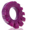 Oxballs Cock Lug Lugged Cock Ring in Plum made from plush, stretchy pure silicone for a comfortable fit and enhanced bulge