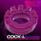 Oxballs Cock Lug Lugged Cock Ring in Plum Metallic Silicone for Enhanced Bulge and Comfort