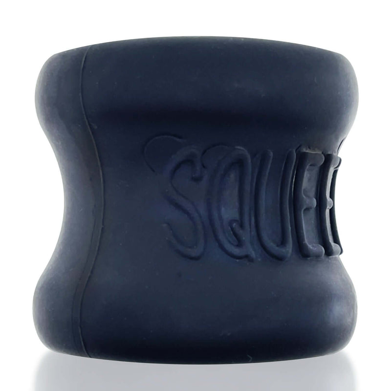 Oxballs Squeeze Ball Stretcher Night in black color with hourglass shape and blubbery FlexTPR material.