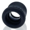Black, hourglass-shaped squeeze ball stretcher Night from Oxballs, made of super soft, stretchy FlexTPR for comfortable and ergonomic grip.