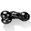 Black Sackjack Wearable Jackoff Sheath from Oxballs made from flex-TPR material for natural self-indulgent pleasure.