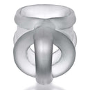 Oxballs Ballsling Ball Split Sling in Clear Ice color, limited edition intimate toy made from Flex TPR for ultimate pleasure and stretch sensation