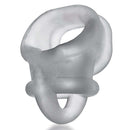 Limited edition Oxballs Ballsling Ball Split Sling in Clear Ice color made from Flex TPR, offering pleasure and unique stretching sensation