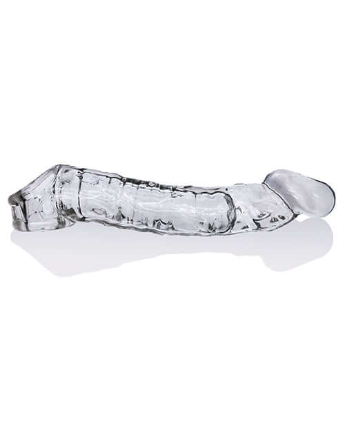 Muscle Ripped Cocksheath Clear from Oxballs made of soft and stretchy FlexTPR with ribbed interior and built-in Cocksling for added girth and size.