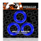 OXBALLS Willy Rings 3 Pack Cock Rings Police Blue from Oxballs at $6.99