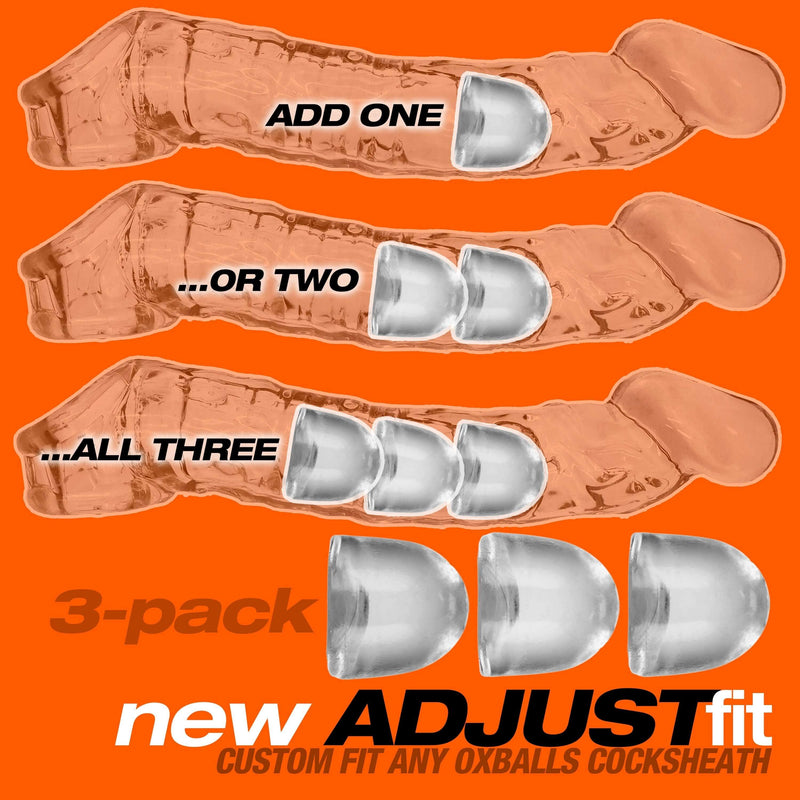 ADJUSTFIT INSERTS 3PK CLEAR (NET)-5