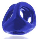 Cocksling Air Sling Pool Blue by Oxballs made of stretchy Flextpr with open design, featuring a bright blue color for a comfortable fit.