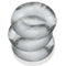 Oxballs Fat Willy 3 Pack Clear non-roll grippy rings for enhanced pleasure stacked vertically.