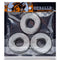 Oxballs Fat Willy 3 Pack Clear grippy rings for enhanced pleasure and stretch