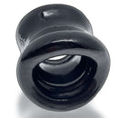 Mega Squeeze Ball Stretcher Black from Oxballs with ergonomic hourglass design and stretchy Flex TPR for enhanced comfort and intense sensations