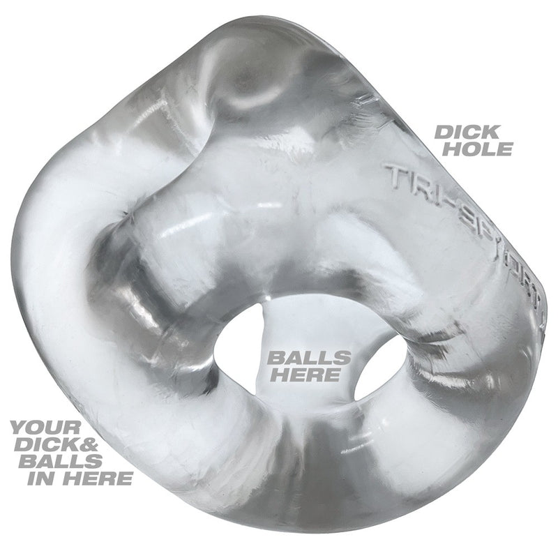 Tri-Sport XL Cock Ring Clear from Oxballs