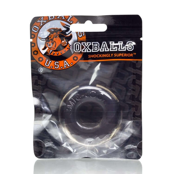 Oxballs Do-Nut 2 Cock Ring in Smoke color, packaged for superior pleasure and comfort.