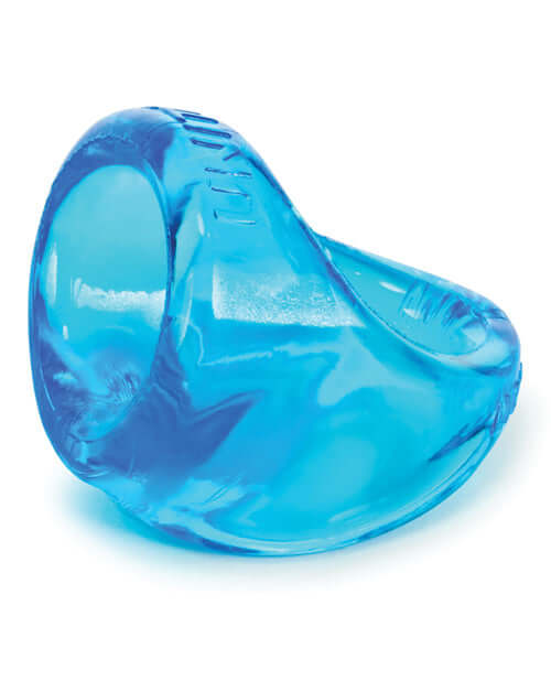 Unit X Cock Sling in Ice Blue from Oxballs - Super Stretchy and Tough Design for Elevated Pleasure