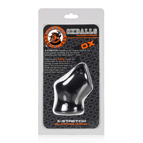 OXBALLS Unit-X Stretch Ball-Stretching Cocksling Black at $20.99
